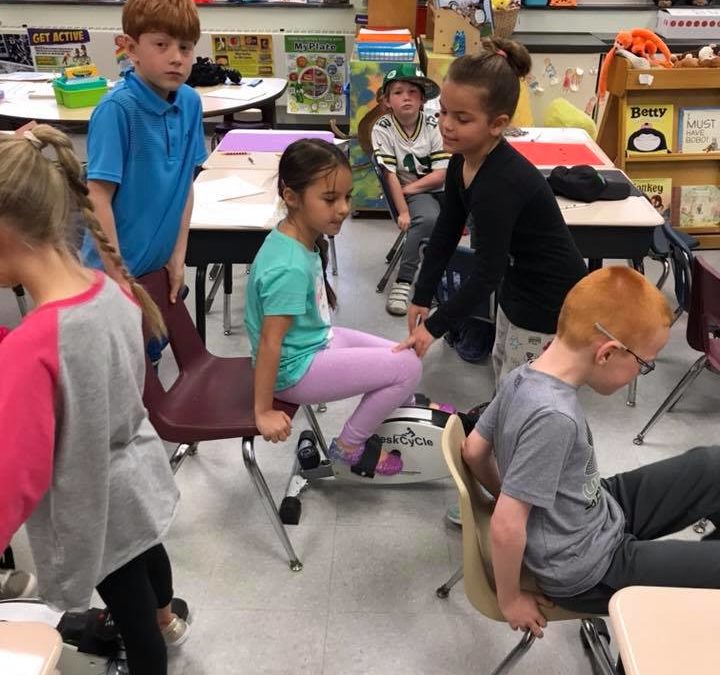 Ocean City Education Foundation Grant Funds DeskCycles for Primary School Students
